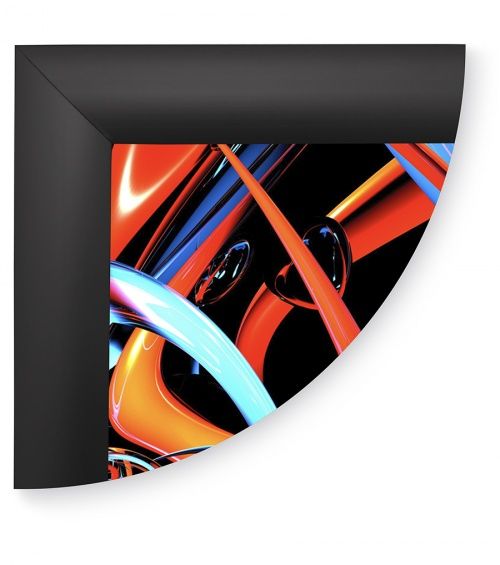 Рамка Клик ПК-25, 45°, А4, черный матовый RAL-9005 в Саратове - картинка, изображение, фото