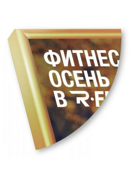 Рамка Нельсон 02, 30х40,  золото глянец анодир. в Саратове - картинка, изображение, фото
